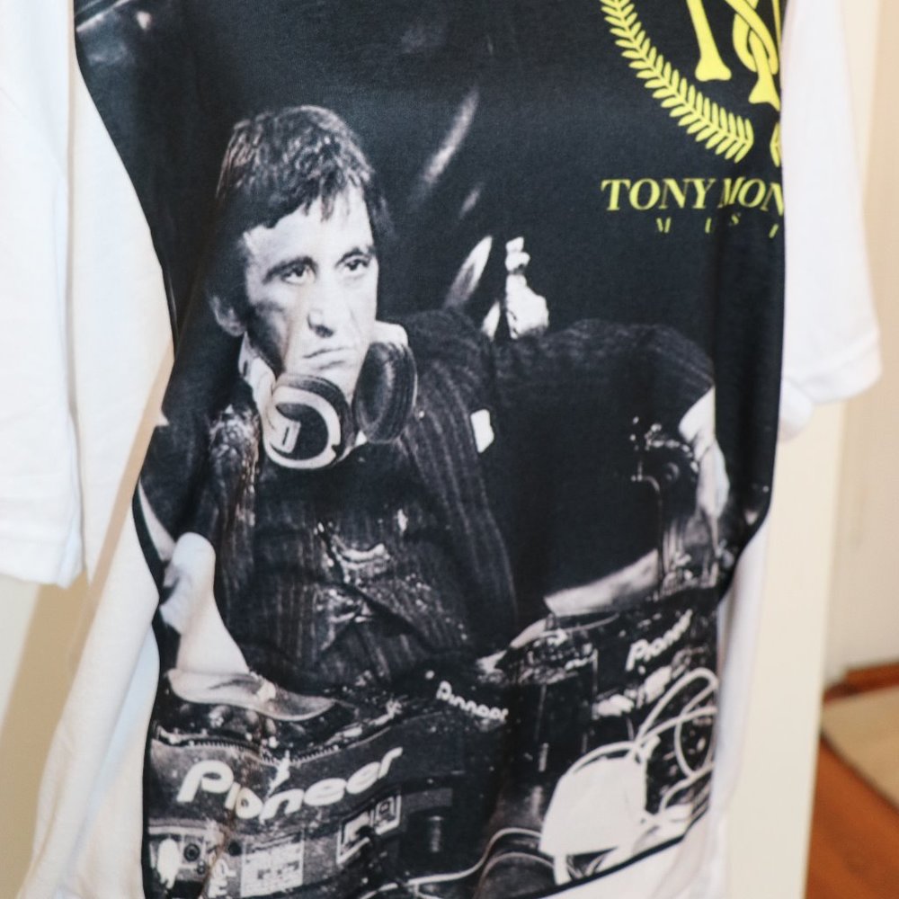 NEW Tony Montana DJ T-Shirt E1 Syndicate